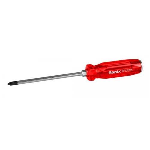 پیچ گوشتی دسته کریستال ضربه خور 150×5چهارسو رونیکس مدلRH-2955